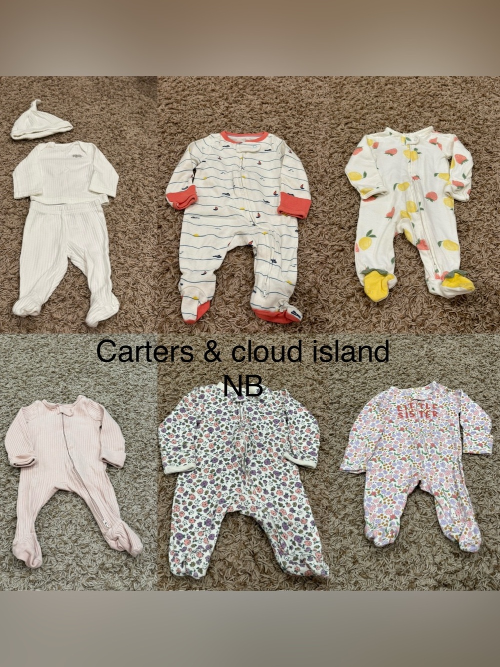 Carters and cloud island newborn bundle